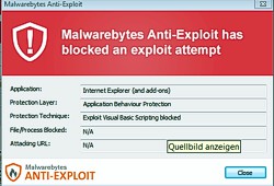 Malwarebytes Anti-Exploit blockiert schdliche Inhalte