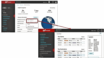 Watchguard Dimension ffnen der Firebox Web UI dirket aus Dimension